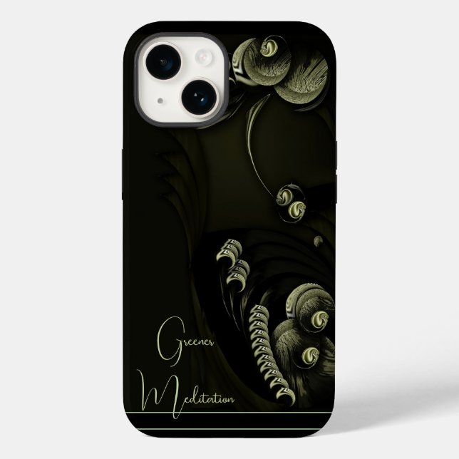 "Greener Meditation", Apple iPhone 14 Case (Back)