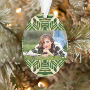 greenery abstract botanical tropical palm leaves ornament