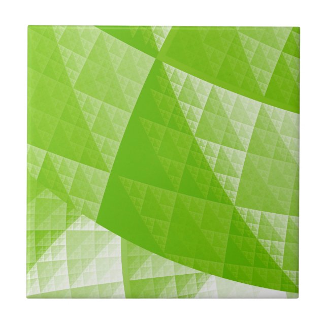 Greenery abstract pattern tile (Front)