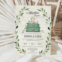 Greenery Adventure Wedding Suitcase Travel Journey