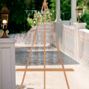 Greenery Alphabetical Seating Chart
