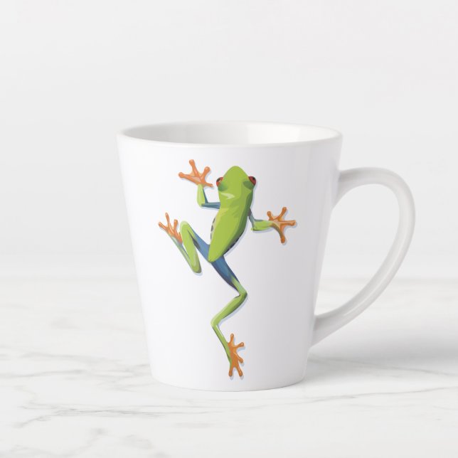 Greenery Amphibian Tree-Frog  Latte Mug (Right)