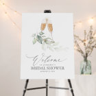 Greenery and Bubbly Bridal Shower Welcome