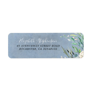 Greenery and Dusty Blue Wedding