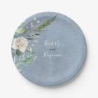 Greenery and Dusty Blue Wedding