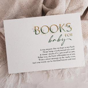 Greenery and Gold Books For Baby Enclosure