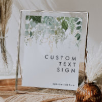 Greenery and Gold Leaf Cards and Gifts Custom
