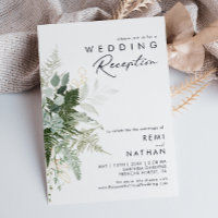 Greenery and Gold Leaf Wedding Reception