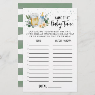 Greenery Baby Is Brewing Name That Baby Tune Game