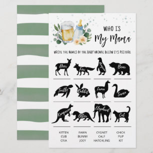 Greenery Baby Is Brewing Who is my mama Game