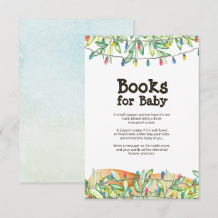 Greenery Baby Shower Book Request Enclosure Card