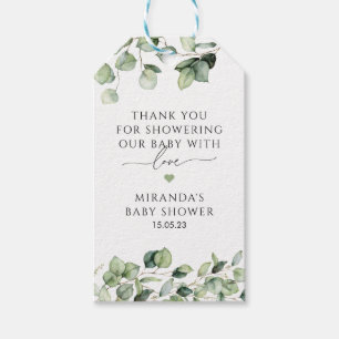 Greenery Baby Shower Favor Tag Botanical Gift Tag