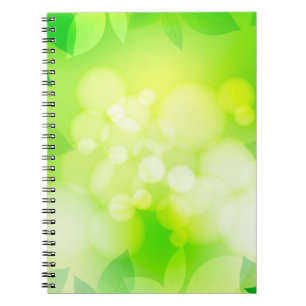 Greenery background scrapbooking notebook