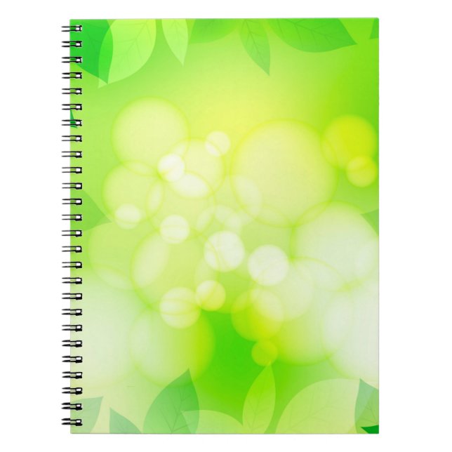 Greenery background scrapbooking notebook (Front)
