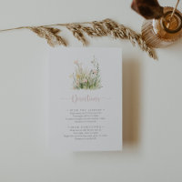 Greenery Boho Wildflower Wedding Directions 