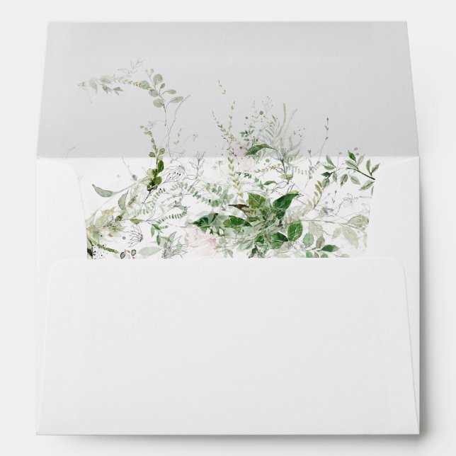 Greenery Botanical Foliage Envelope (Back (Bottom))