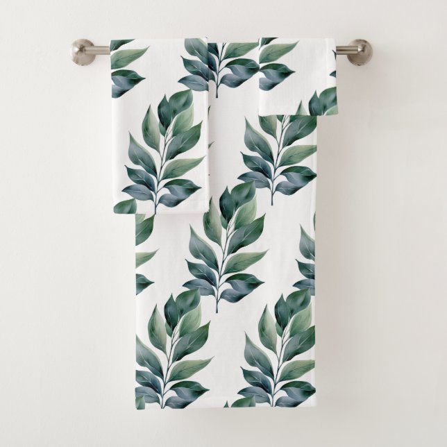 Greenery Botanical Nature Towel Set (Insitu)