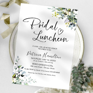 Greenery Bridal Luncheon Invitation