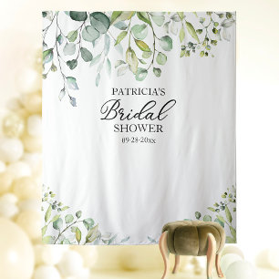 Greenery Bridal Shower Backdrop Photo Prop Tapestry