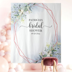 Greenery Bridal Shower Backdrop Photo Prop Tapestry