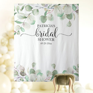 Greenery Bridal Shower Backdrop Photo Prop Tapestry