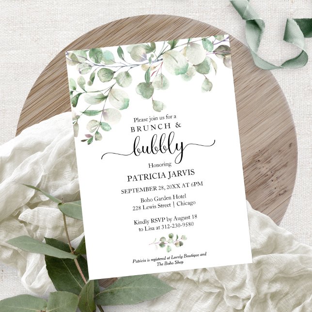 Greenery Bridal Shower Budget Invitations (Creator Uploaded)