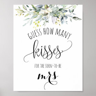 Greenery Bridal Shower Game Poster