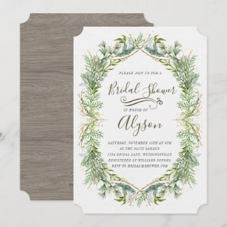 Greenery Bridal Shower Invitation