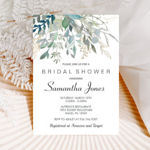 Greenery Bridal Shower Invitation