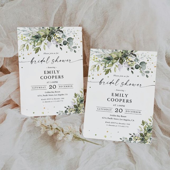 Greenery Bridal Shower Invitation (Creator Uploaded)