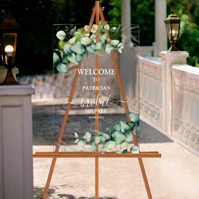 Greenery Bridal Shower Welcome Sign  (Creator Uploaded)