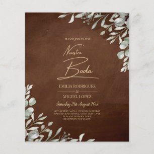 Greenery Brown Wedding Fall Winter