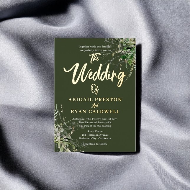 Greenery Brush Calligraphy Wedding (Creator Uploaded)
