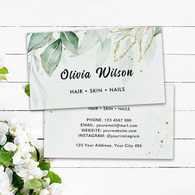 Greenery Business Card (Creator Uploaded)