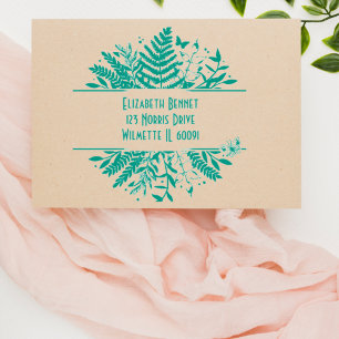 Greenery butterflies  self-inking stamp