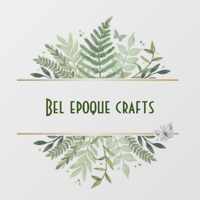 Greenery butterflies   window cling (Sheet)
