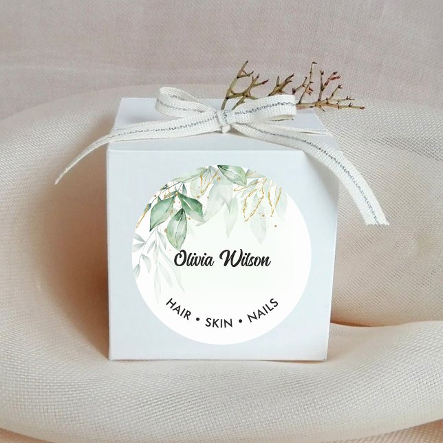 Greenery Classic Round Sticker (Creator Uploaded)