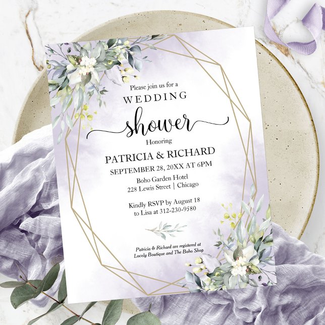 Greenery Couples Shower Budget Invitation (Creator Uploaded)