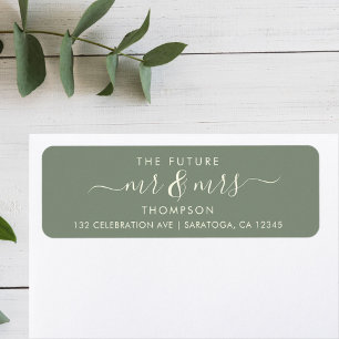 Greenery Cream Elegant Future MR and MRS Address