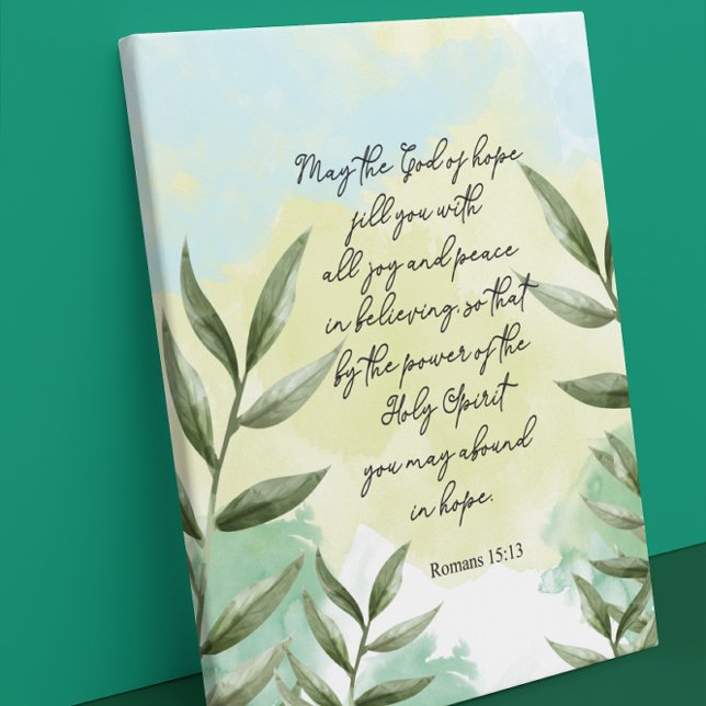 Greenery Decorative Bible verse Wall  Canvas Print (Creator Uploaded)