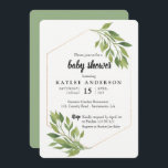 Greenery elegant Baby shower invitation<br><div class="desc">Greenery elegant Baby shower invitation. Find matching products in our shop or contact us.</div>