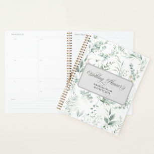 Greenery Elegant Calligraphy Wedding Planner