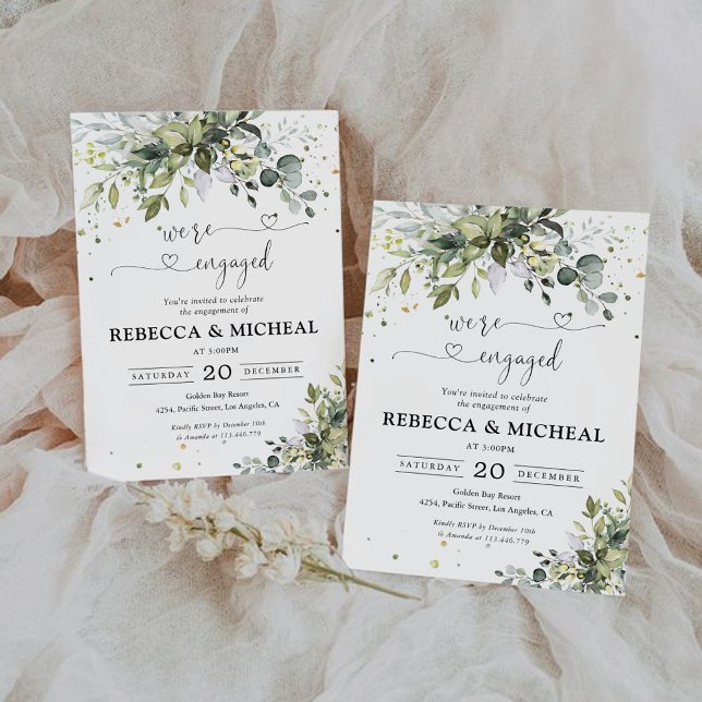 Greenery Engagement Party Invitation (Creator Uploaded)