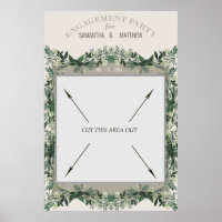 Greenery Engagement Party Portable Photo Booth