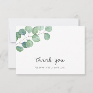 Greenery Eucalyptus - baby shower thank you