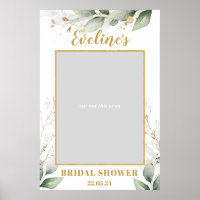 Greenery Eucalyptus boho bridal shower photo prop