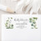 Greenery Eucalyptus Boho Calligraphy Address
