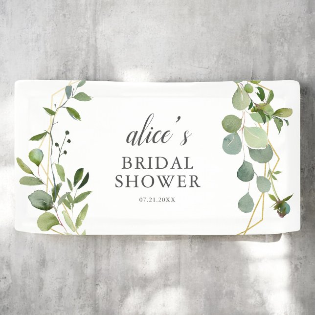 Greenery Eucalyptus Bridal Shower Banner (Creator Uploaded)