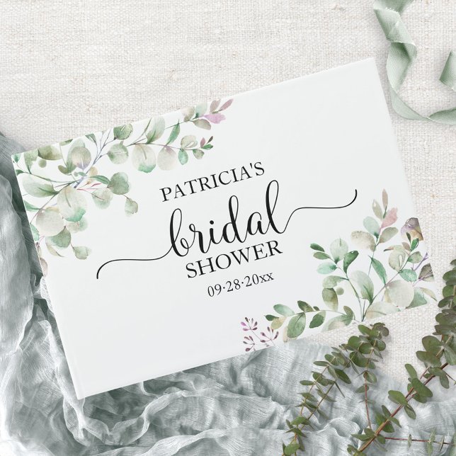 Greenery Eucalyptus Bridal Shower Guest Book (Creator Uploaded)