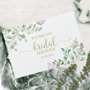 Greenery Eucalyptus Bridal Shower Guest Book